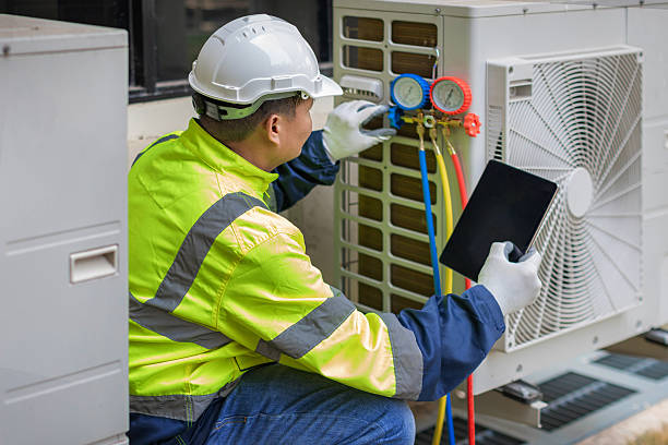 Professional Hvac technician working in Sanford, NC
